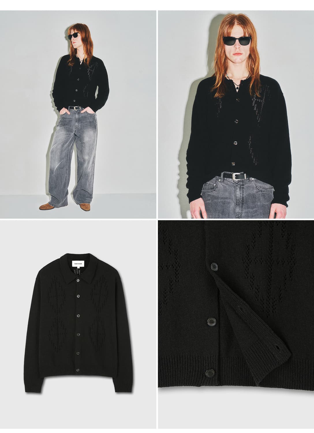 토니웩 펀칭 카라 가디건 L 상품이미지1