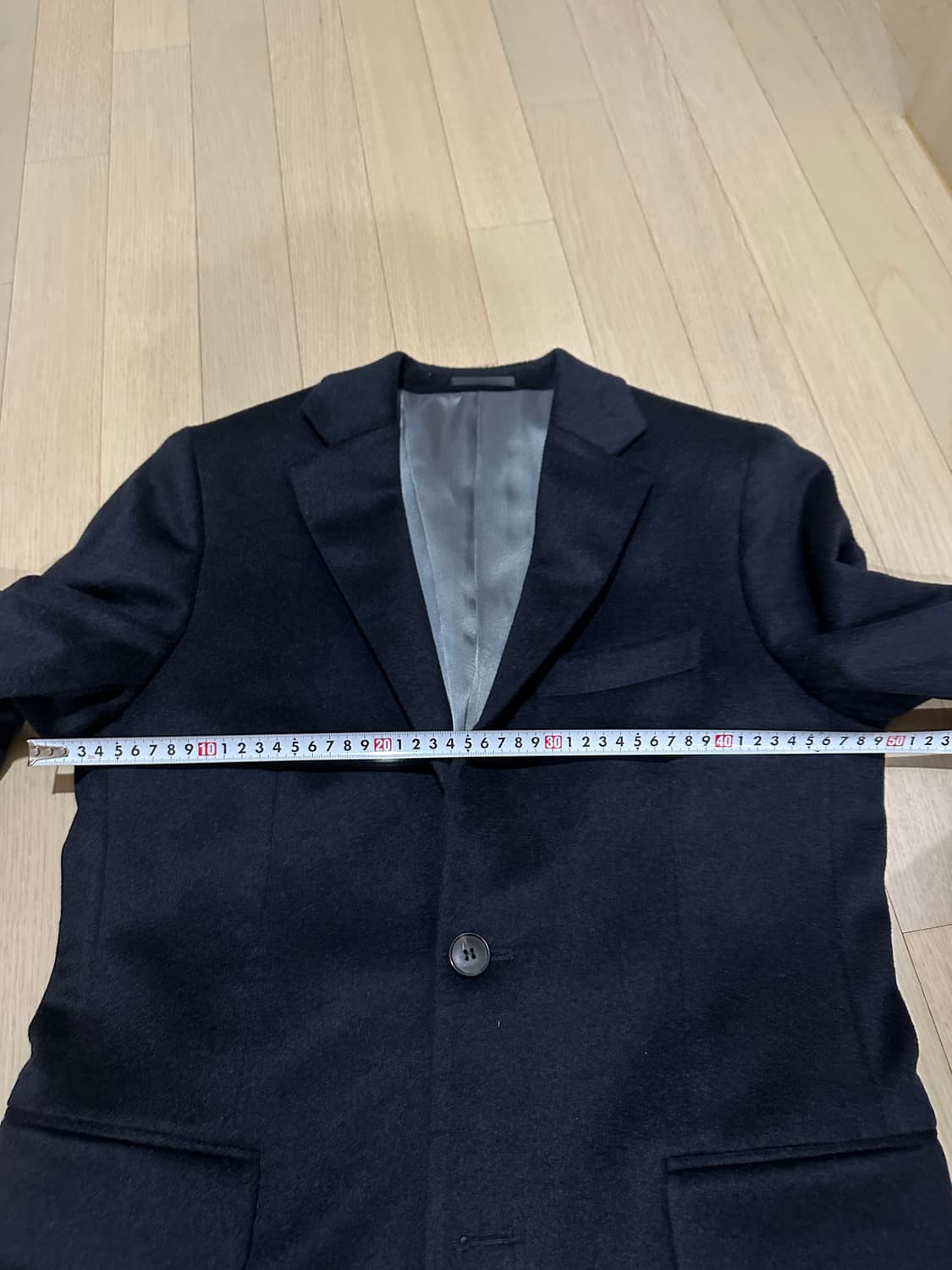 (새상품) 앤드지 피아첸자 캐시미어코트 95 네이비 상품이미지7