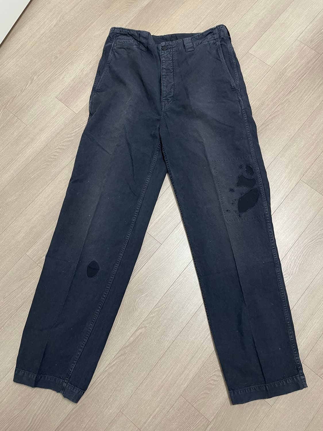 비즈빔/25/와이드치노 크래쉬/블랙/3 상품이미지2