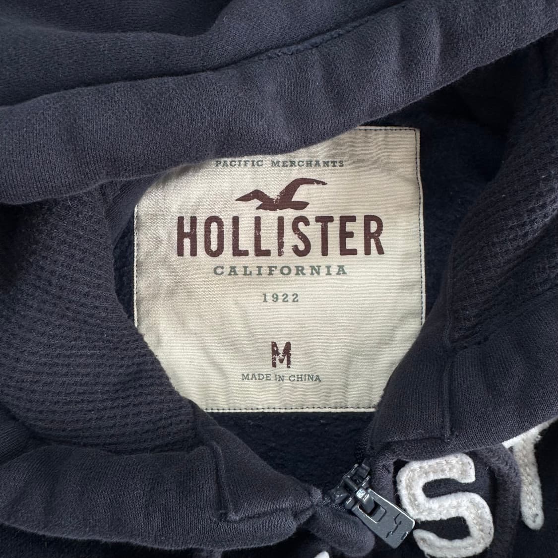 Hollister 홀리스터 스펠아웃로고 네이비 후드집업 상품이미지5