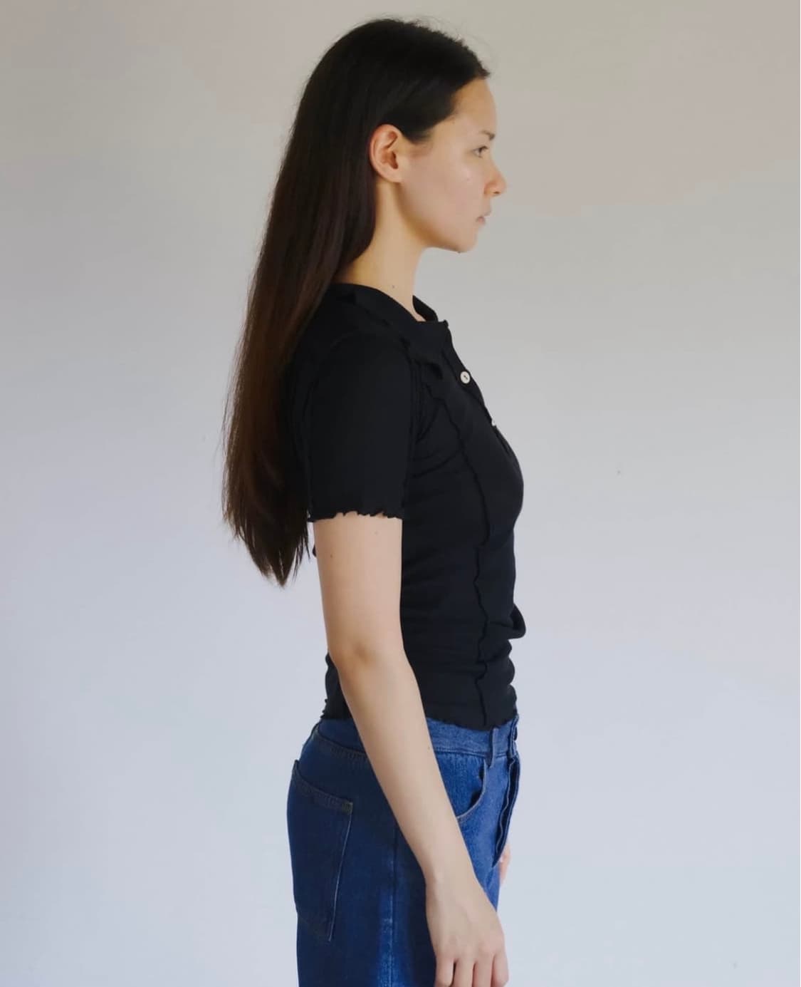 (S,M,L) 베이스레인지 Omato Polo 블랙 상품이미지3