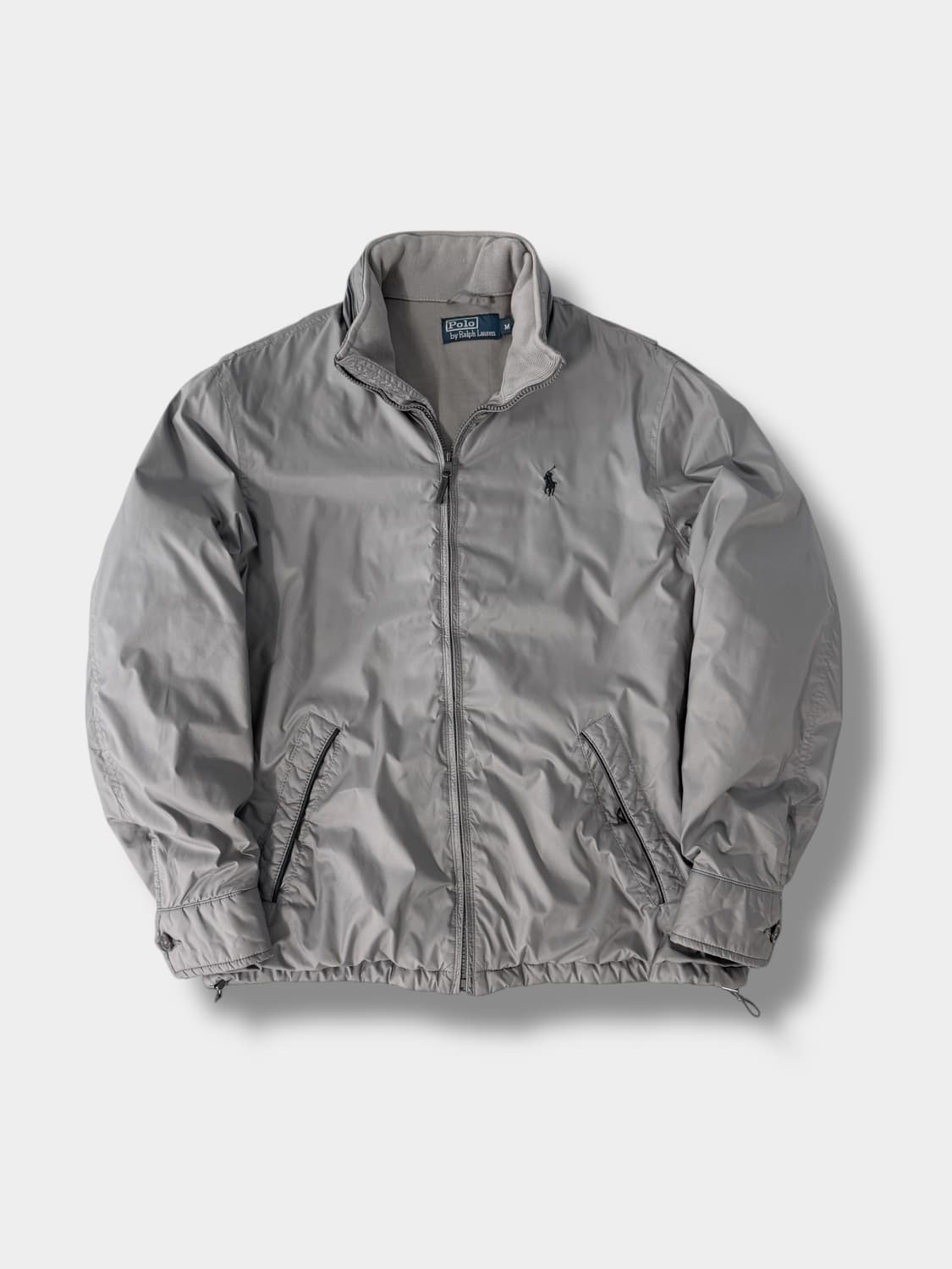 폴로 랄프로렌 00‘s 그레이 폴리쉘 블루종 봄버 점퍼 상품이미지1