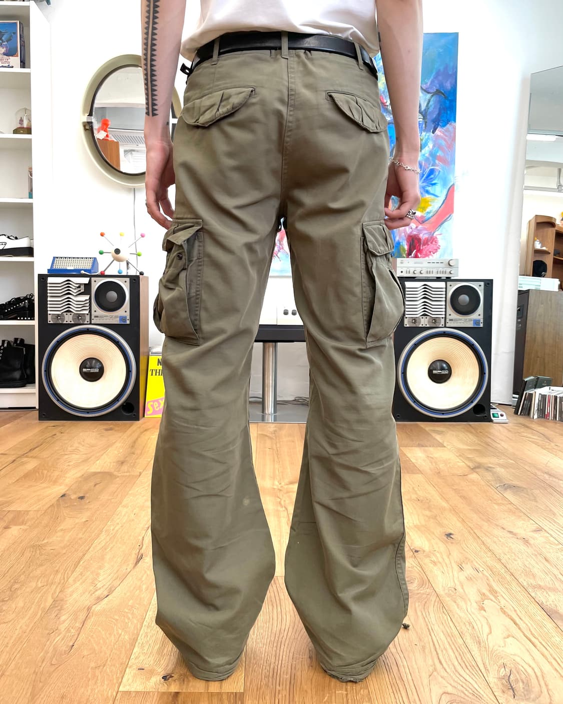 [S] wjk 카고 플레어 팬츠 상품이미지2