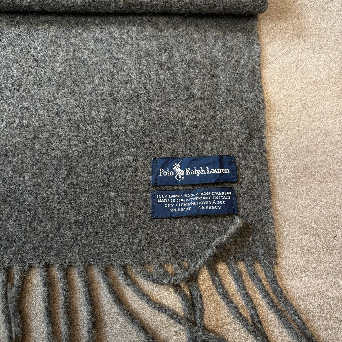 폴로 정품 이태리 생산 램스 울 머플러 목도리 상품이미지4