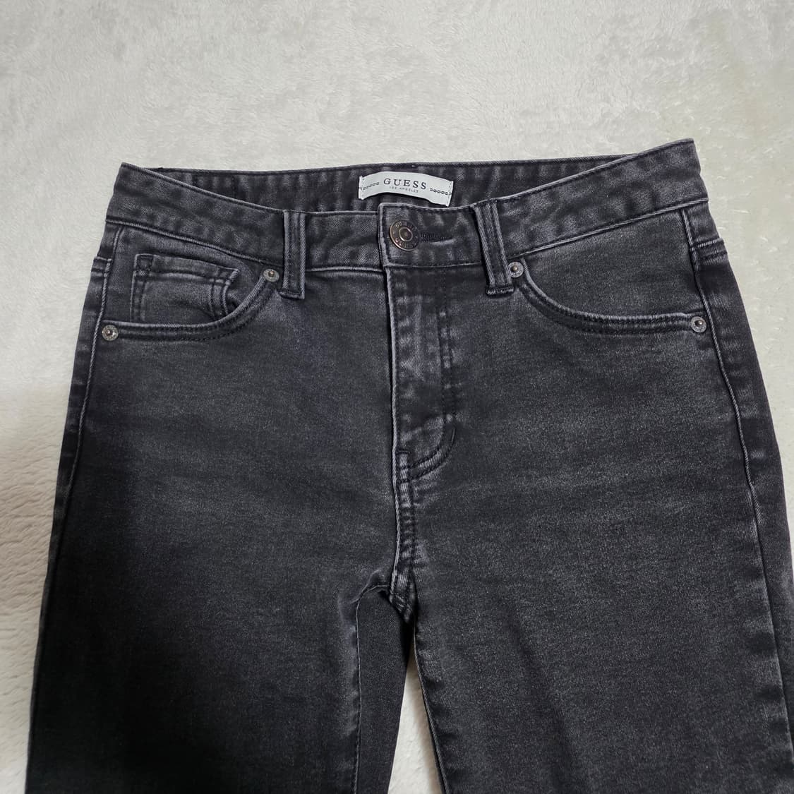 (26)여성 게스 스키니 블랙 데님 팬츠 약기모 상품이미지2