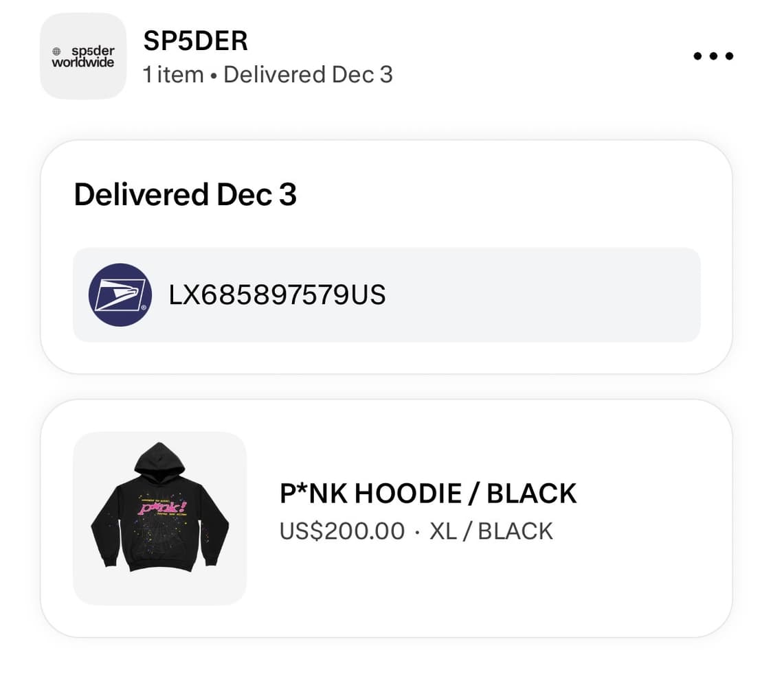 OG Sp5der 후드 블랙 XL 상품이미지4