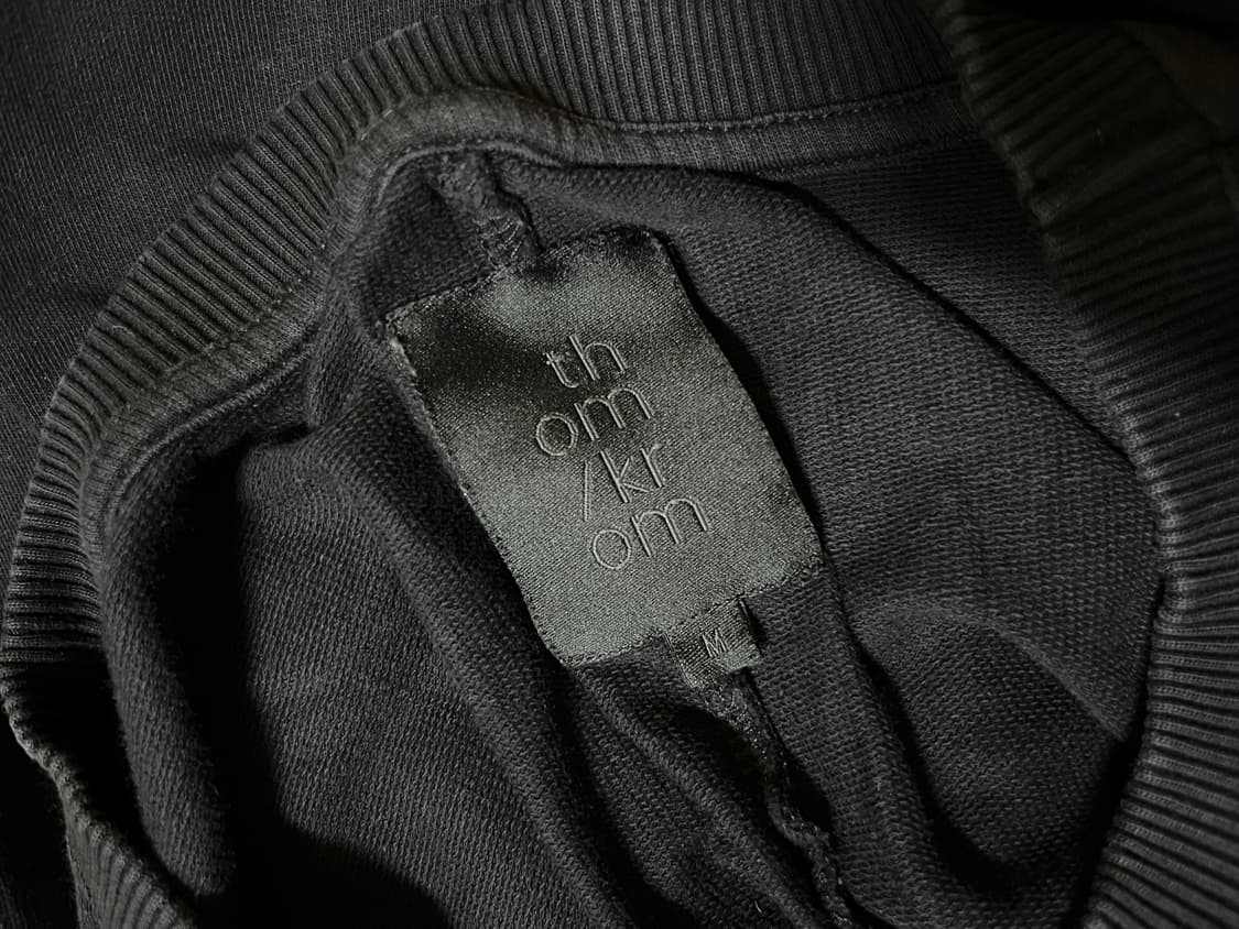 Thom/Krom washed out black crew neck ls 상품이미지4