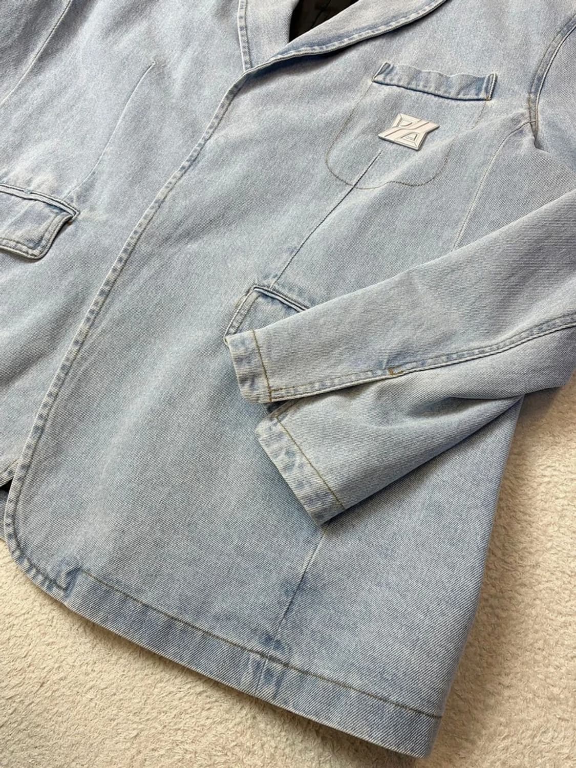 웰던 WE11DONE 22ss 워시드데님 블레이저 PN6099    상품이미지4