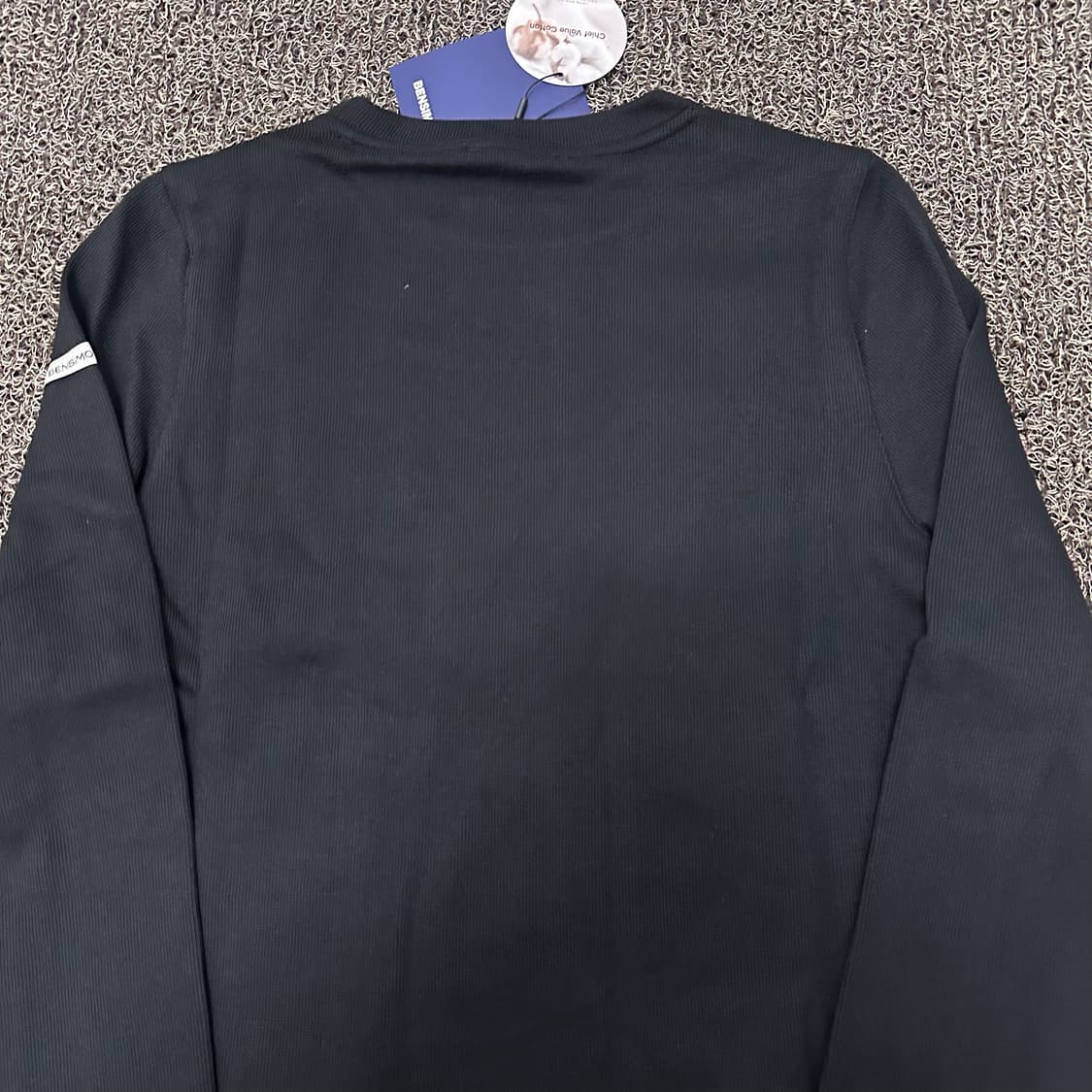 [새상품] 벤시몽 여성 긴팔티셔츠 블랙 L 상품이미지6