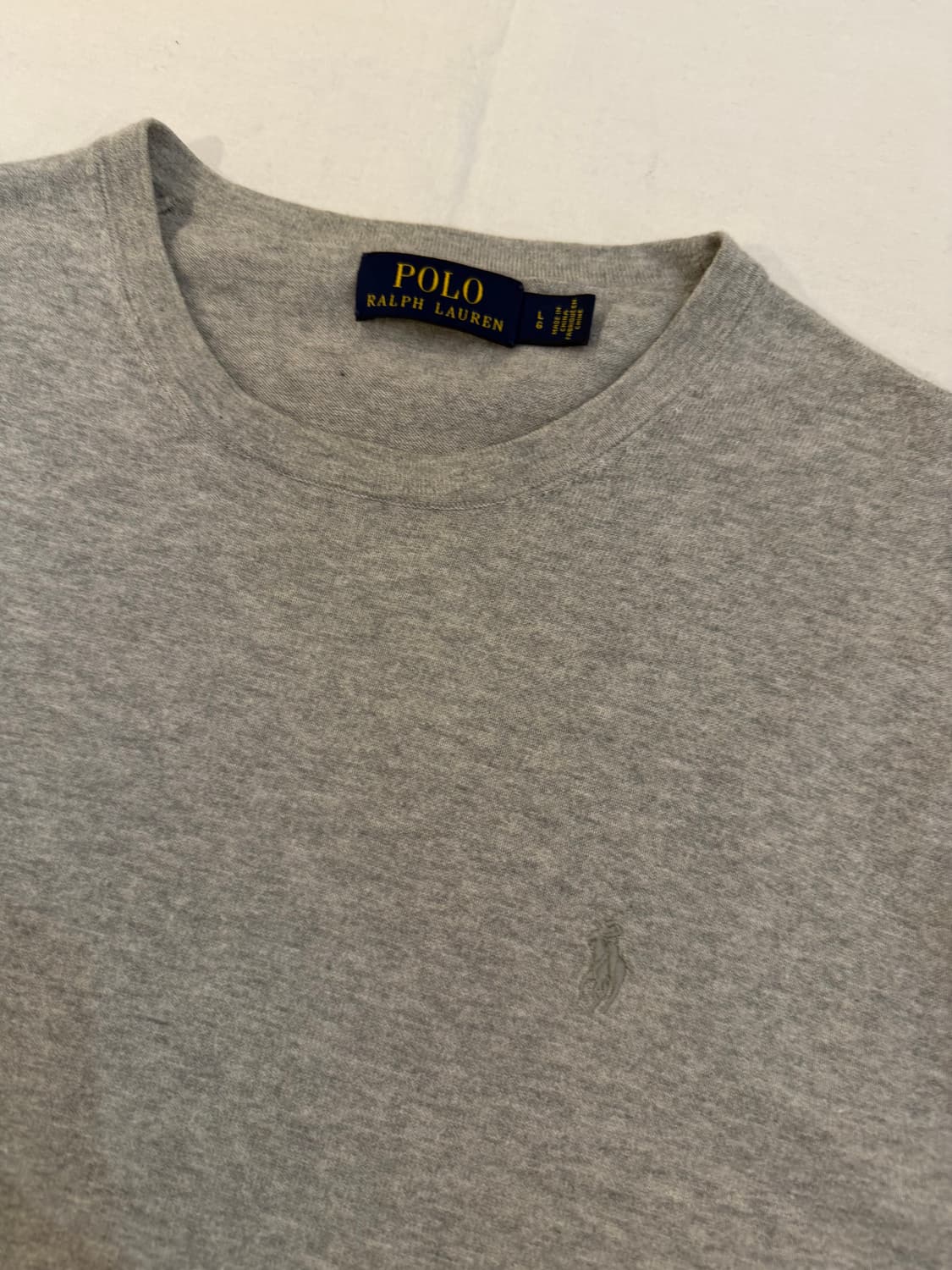 폴로 랄프로렌 라운드넥 코튼 니트 그레이 상품이미지2