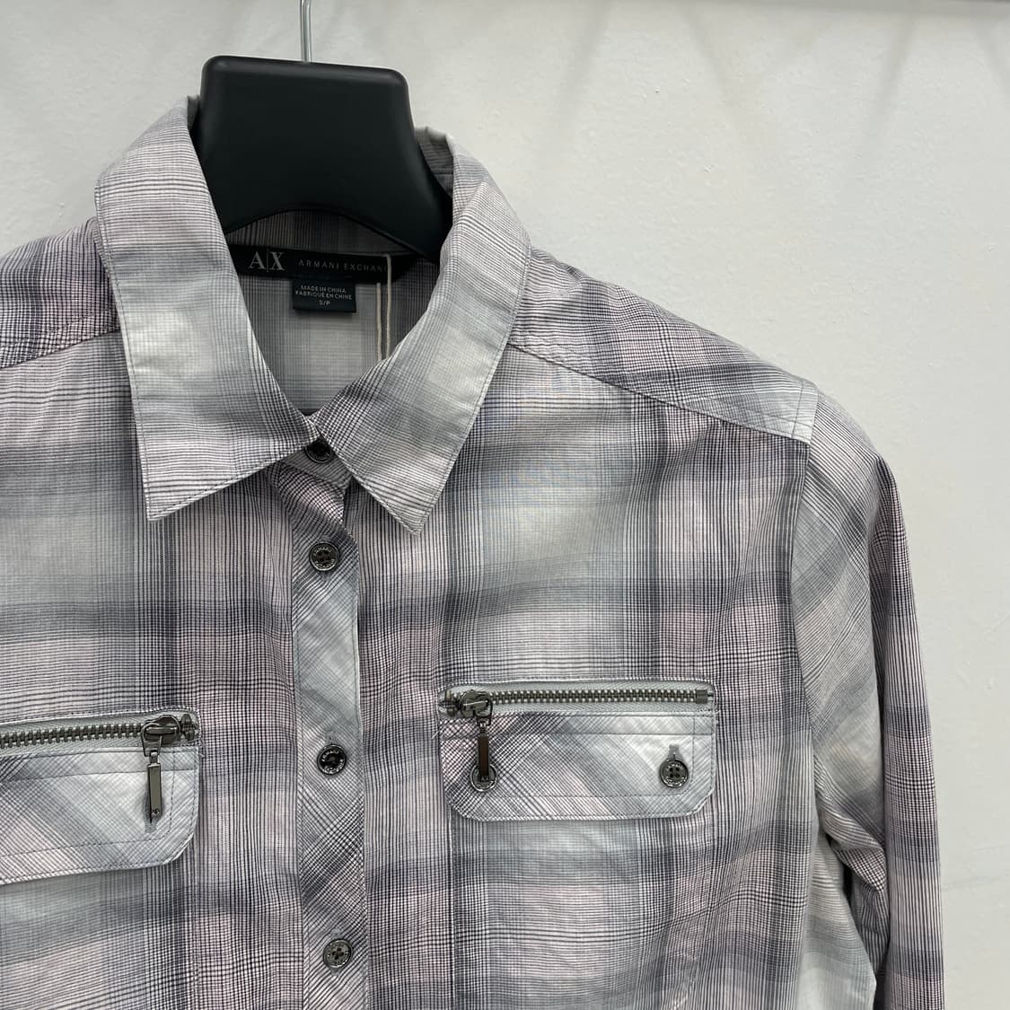 아르마니 익스체인지 체크 셔츠 상품이미지3