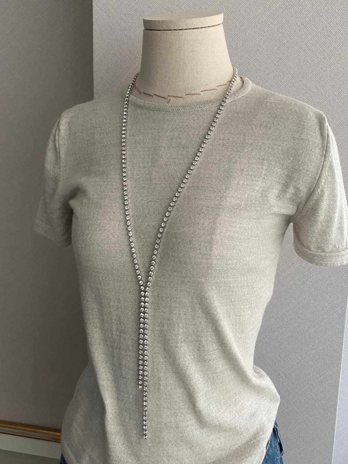 악세서리 큐빅 롱 테니스목걸이 상품이미지8