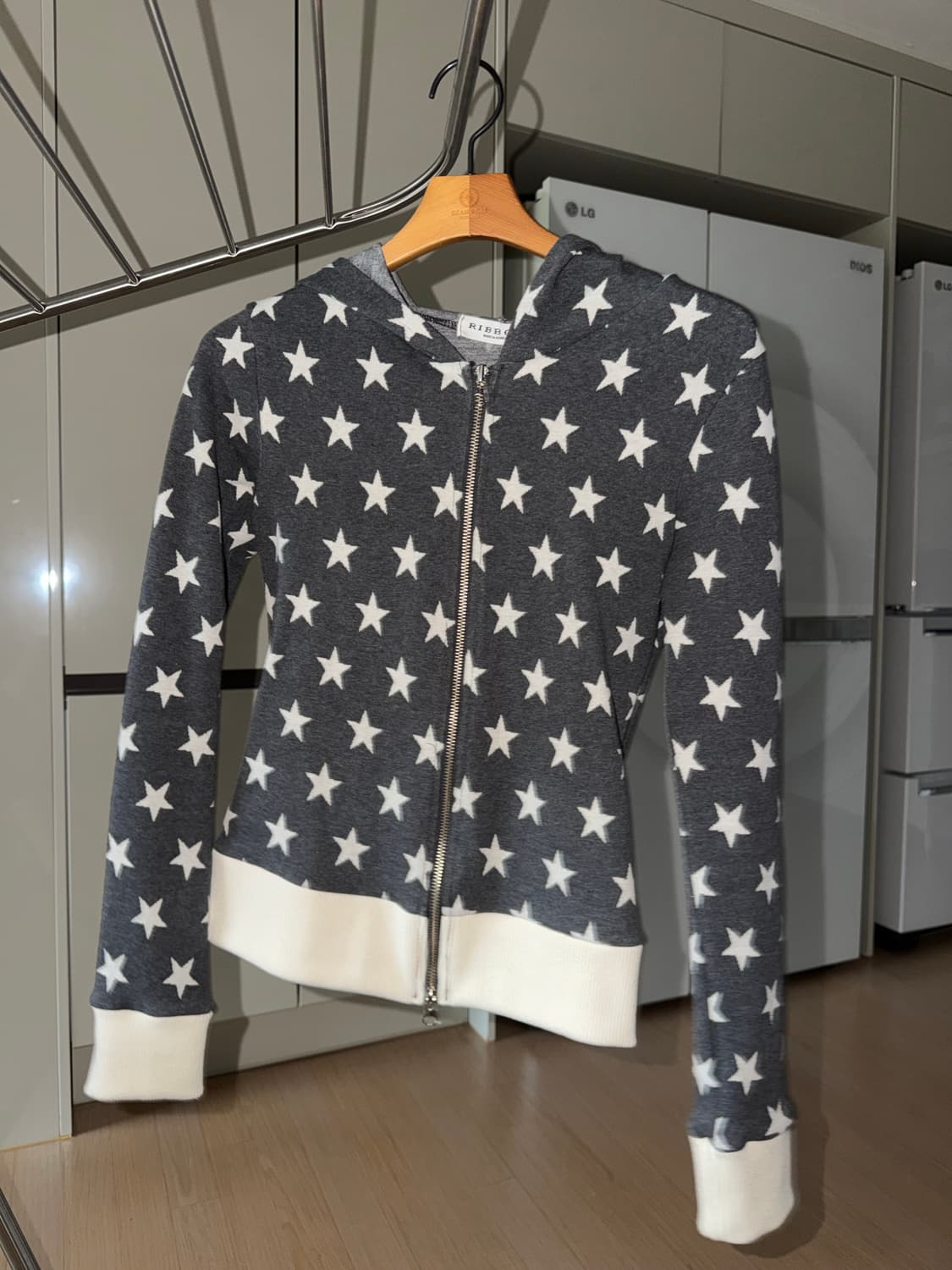 도쿄 별패턴 2way 후드집업 실착 1회 상품이미지2