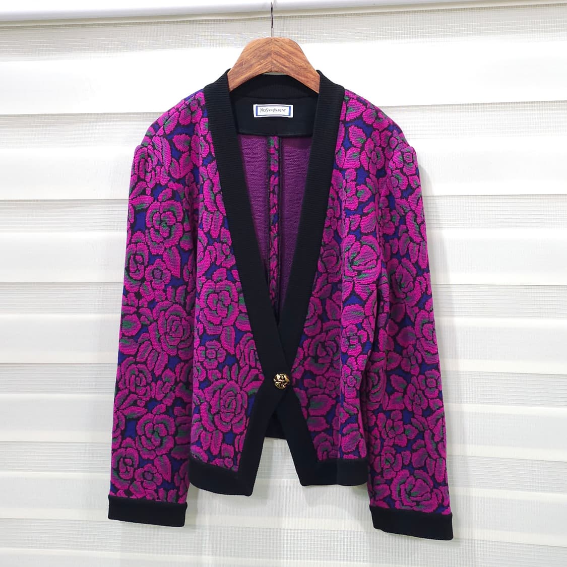 90s 입생로랑 울100 빈티지 가디건- 우먼M 상품이미지1