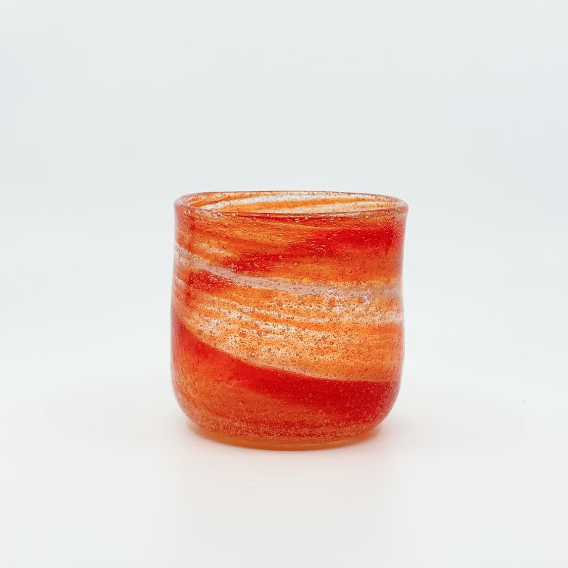 오렌지 류큐 유리컵 (8x8cm) 상품이미지1