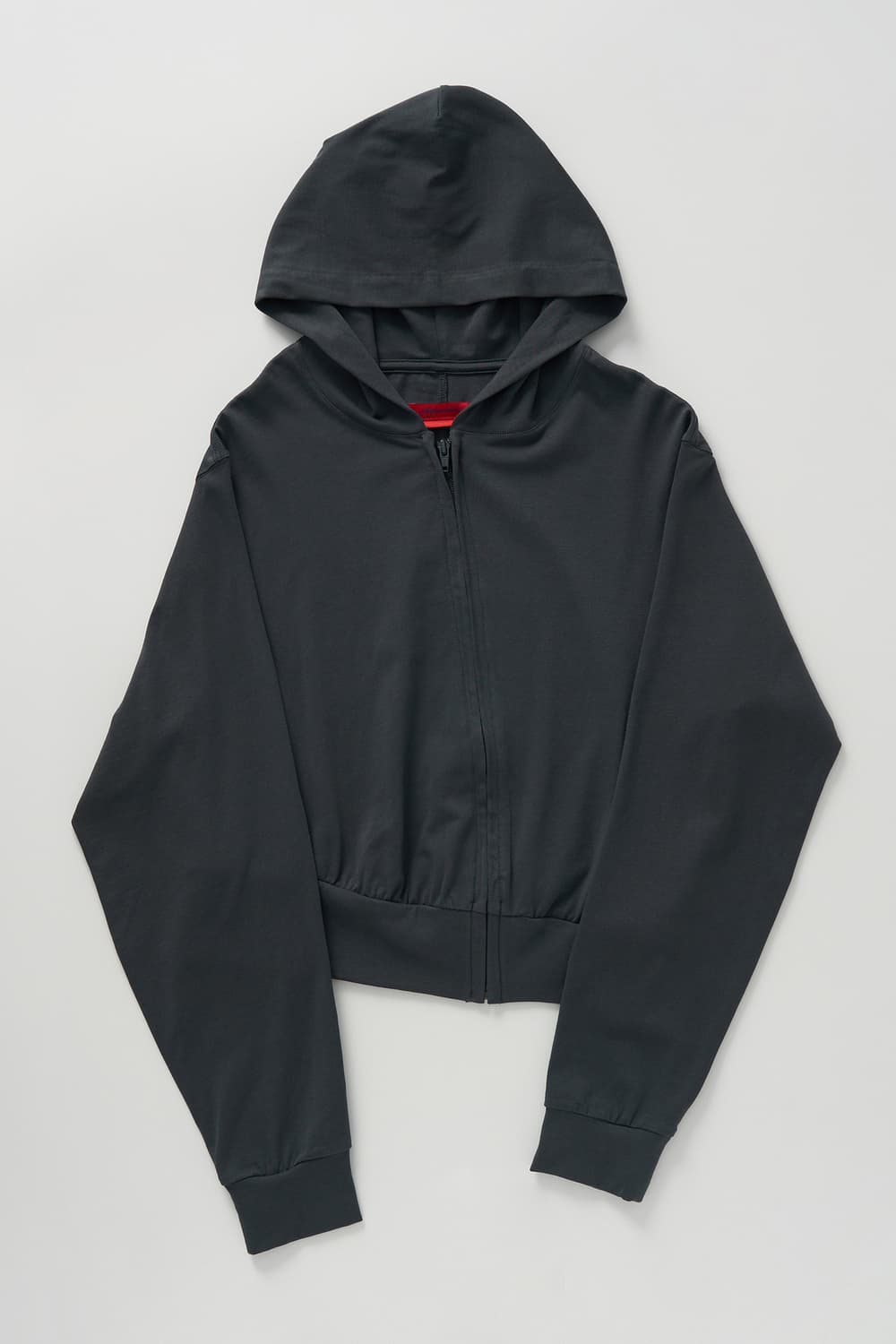 ASYMMETRY HOOD ZIP UP 차콜 상품이미지2