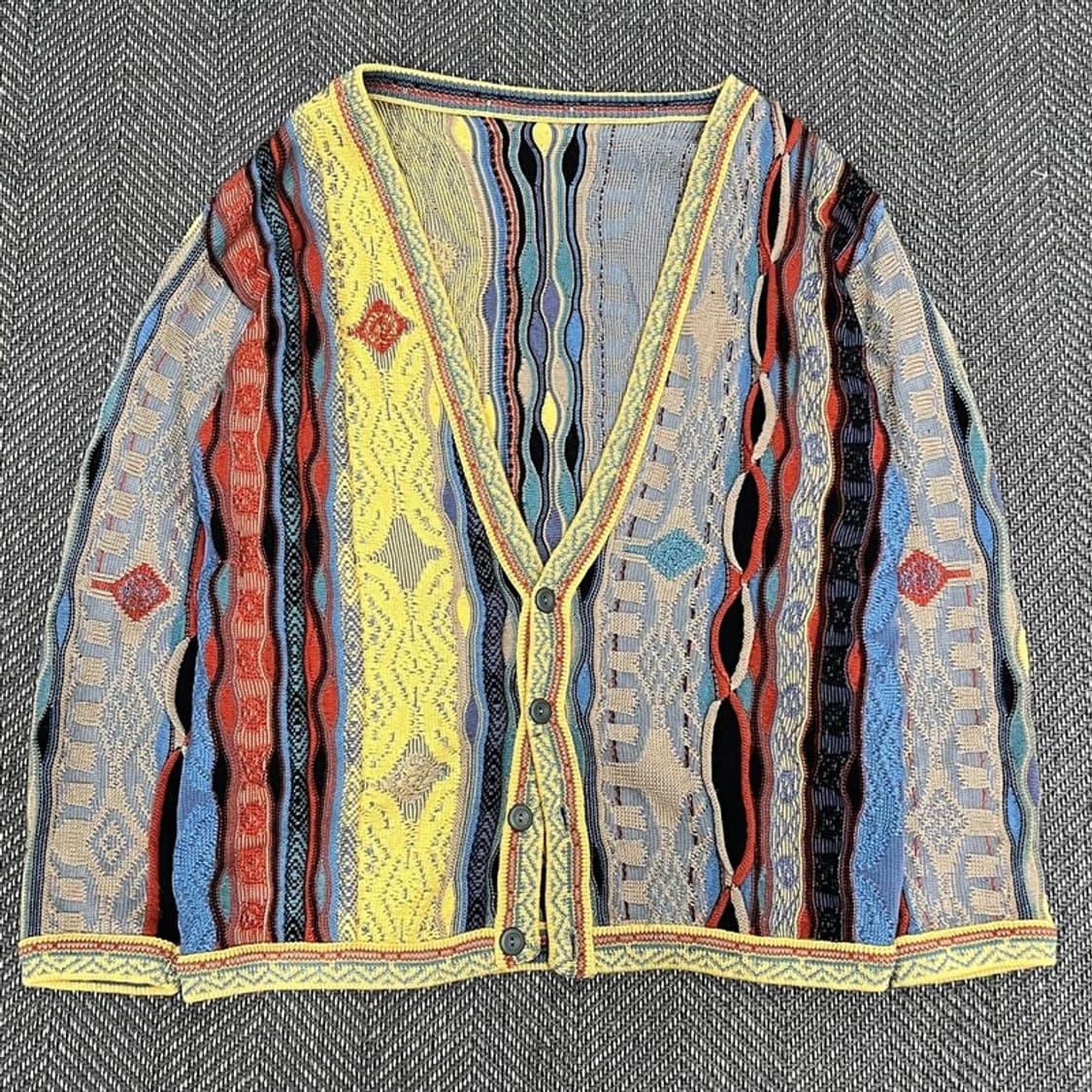 멀티컬러 케이블 가디건 v0999 상품이미지1