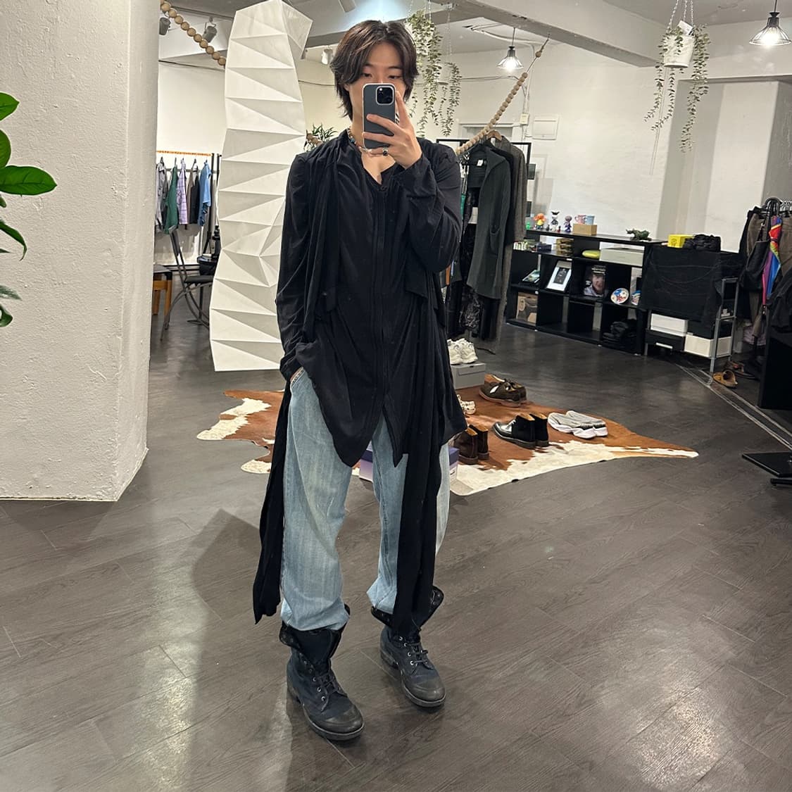 요지야마모토 뿌르옴므 아카이브 밀리터리 부츠 상품이미지5