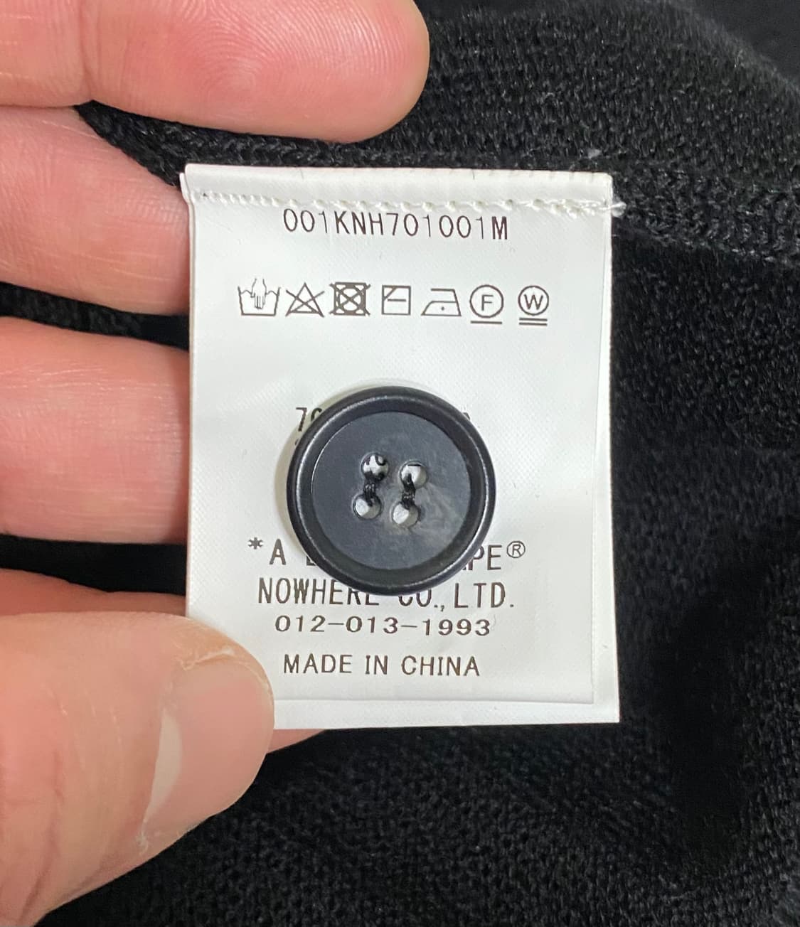 [L] 베이프 헤드 가디건 블랙 상품이미지4