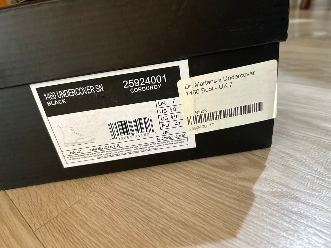 언더커버 닥터마틴 60주년 코듀로이 1460 부츠 상품이미지4
