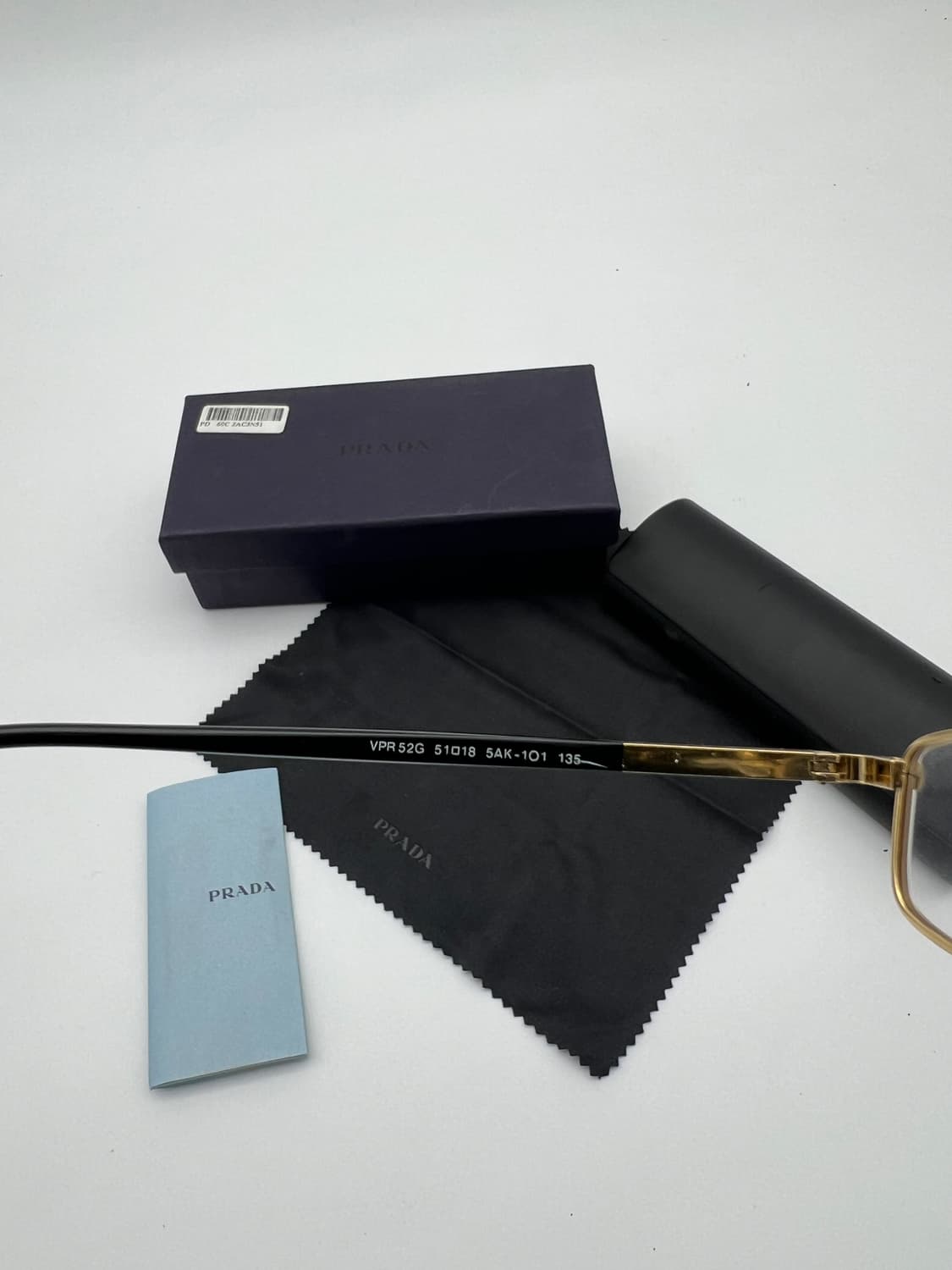 프라다 PRADA 직사각 풀테 안경 VPR52G 5AK-101 상품이미지10