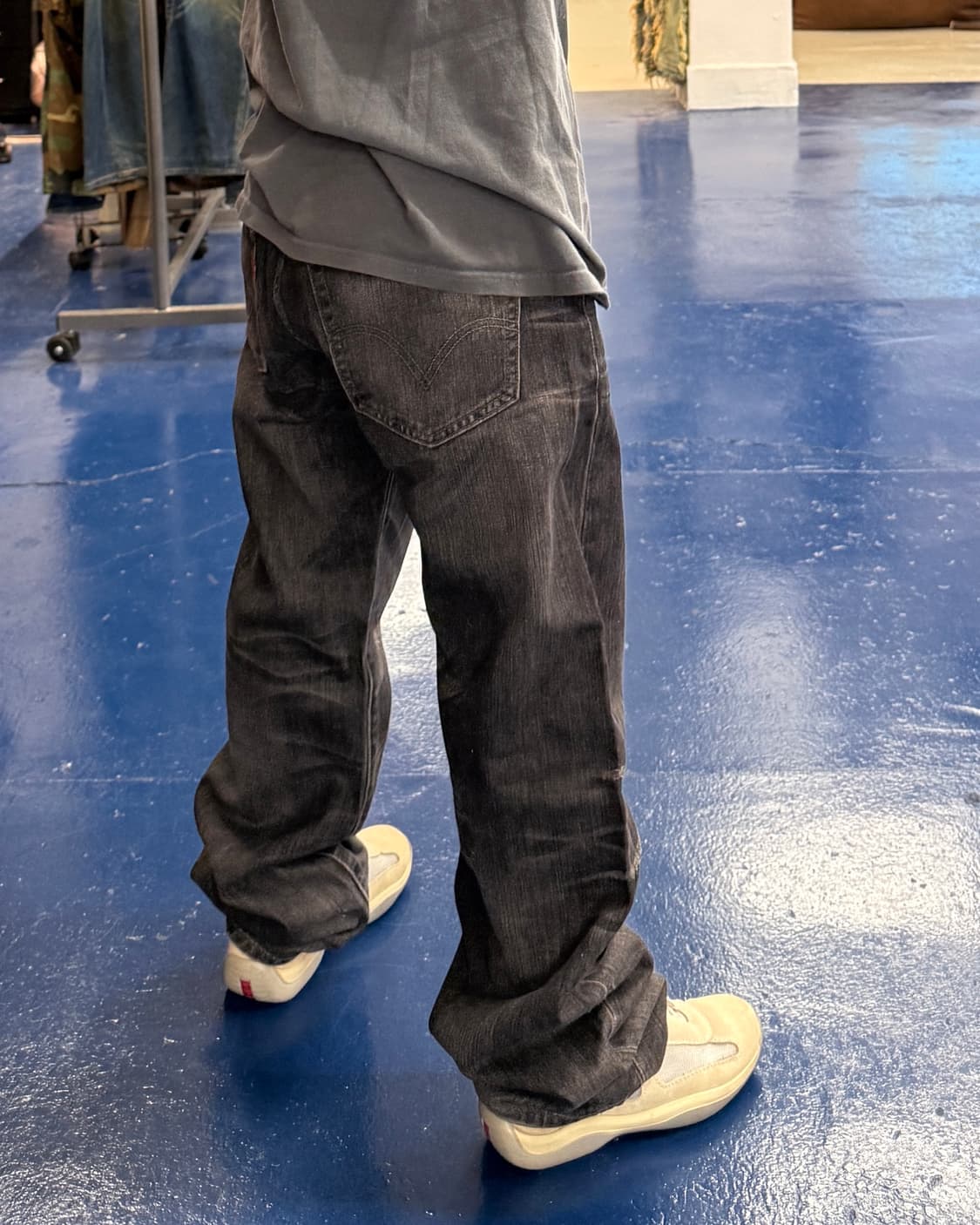 Levis 리바이스 501 흑청 데님 팬츠 상품이미지2