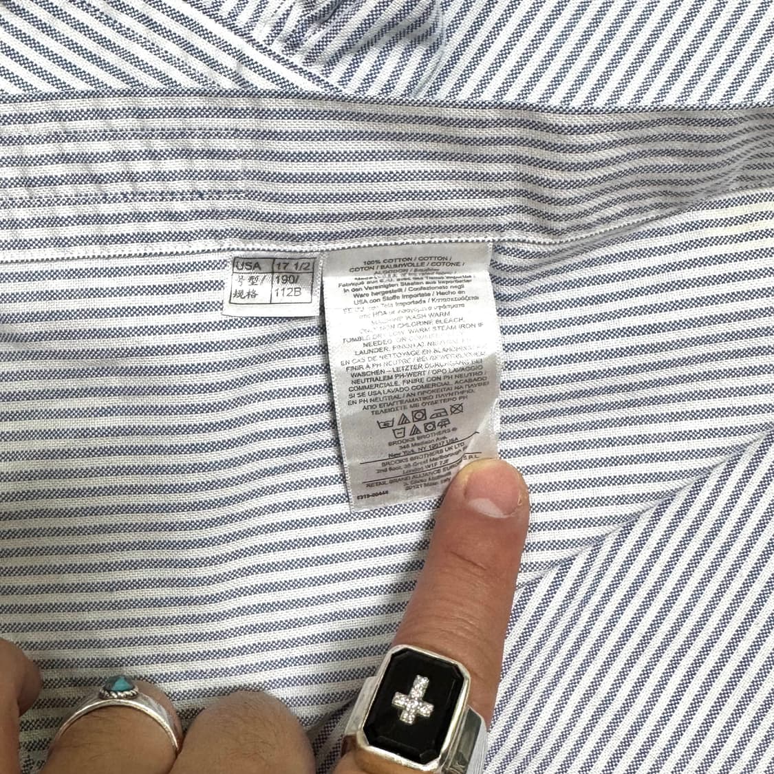 브룩스브라더스 수피마코튼 셔츠 XXL 상품이미지6