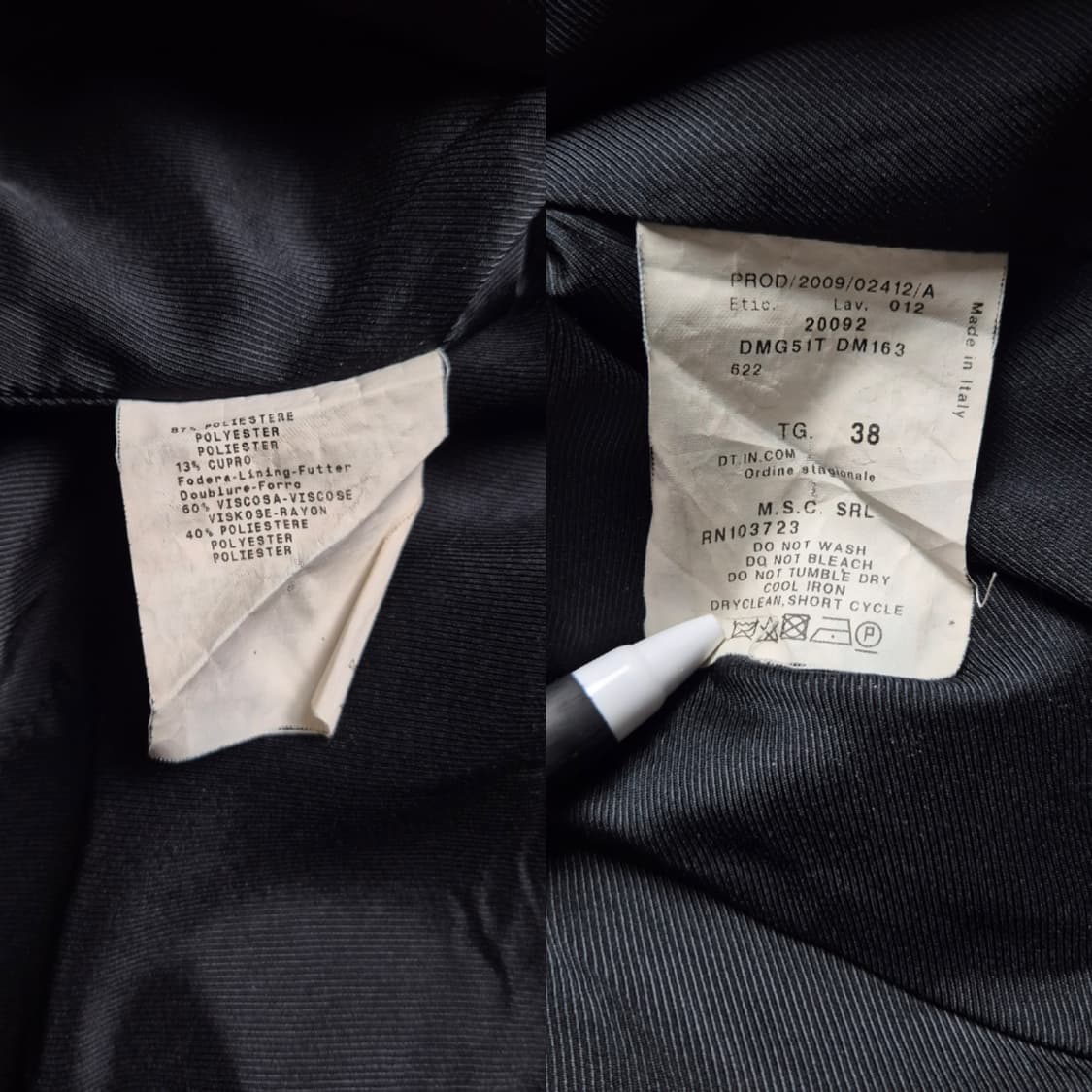 [S] 아르마니 00s 러플 자켓 상품이미지8