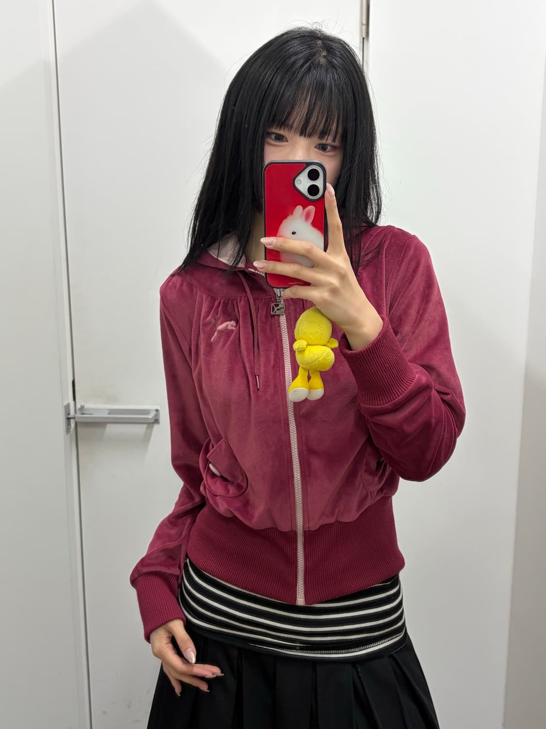 푸마 벨벳 후드집업 상품이미지5