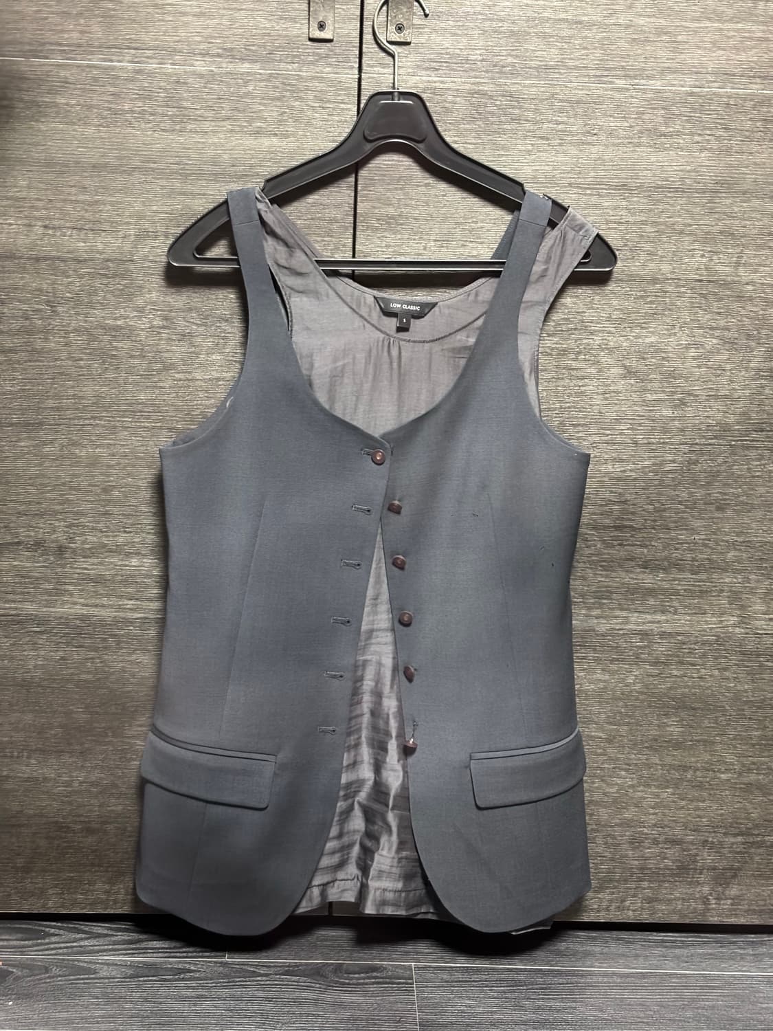 로우클래식 LAYERED SLIM VEST - BLUE GREEN  상품이미지6