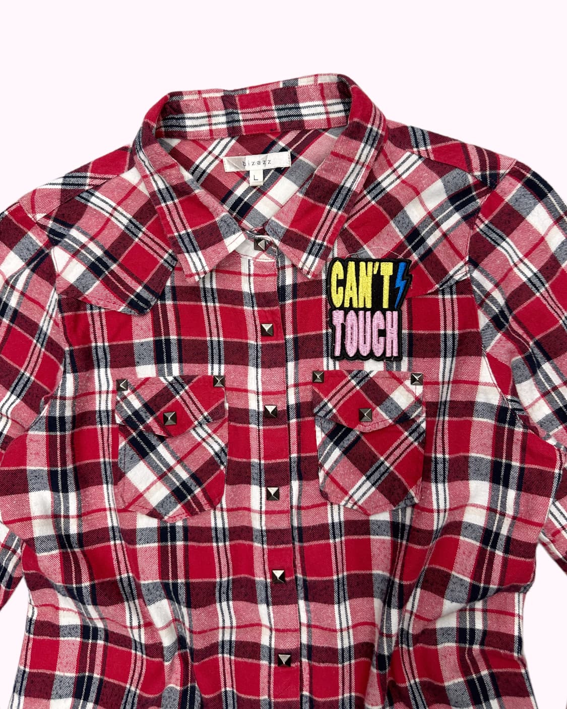 check stud western shirt 상품이미지2