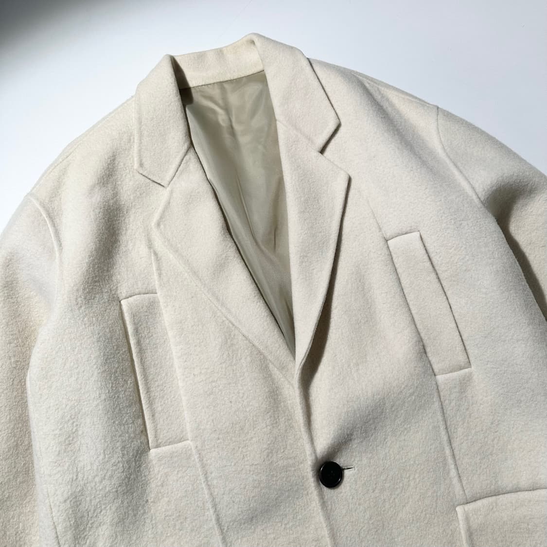 시스템옴므 캐시미어 블렌드 핸드메이드 싱글 코트 상품이미지3