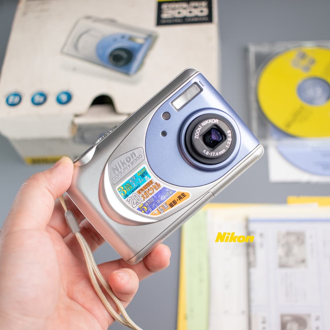 뉴진스 디카 니콘 쿨픽스 2000 판매합니다.(작례0) 상품이미지2