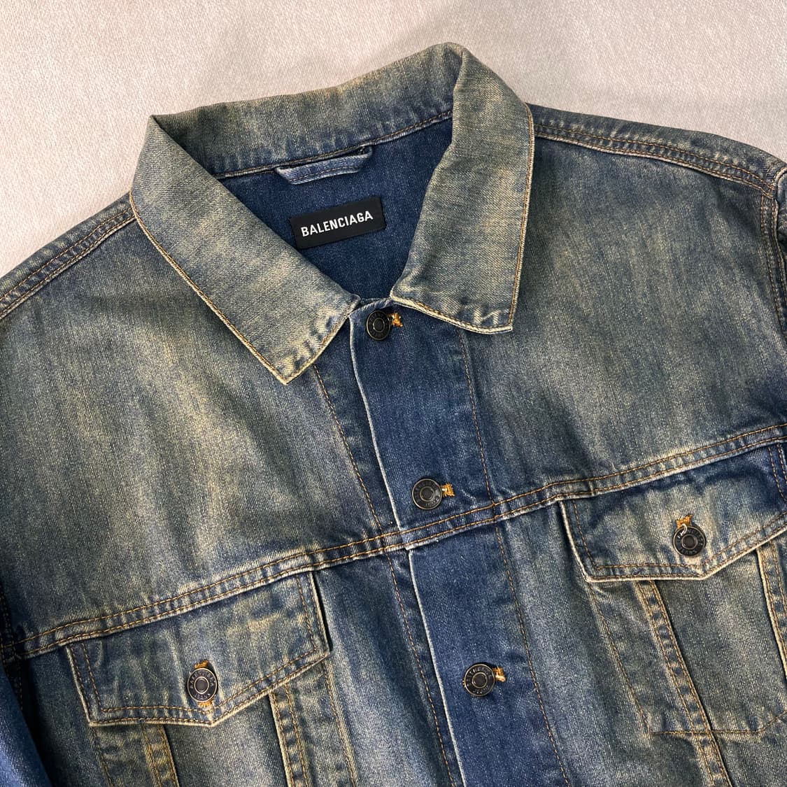100 발렌시아가 2018 데님 자수 청자켓 상품이미지3