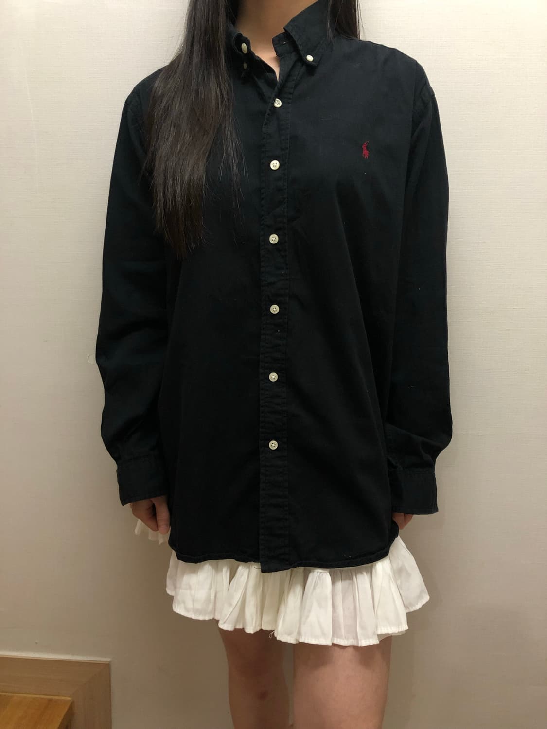 빈티지 블랙 폴로 셔츠 상품이미지1