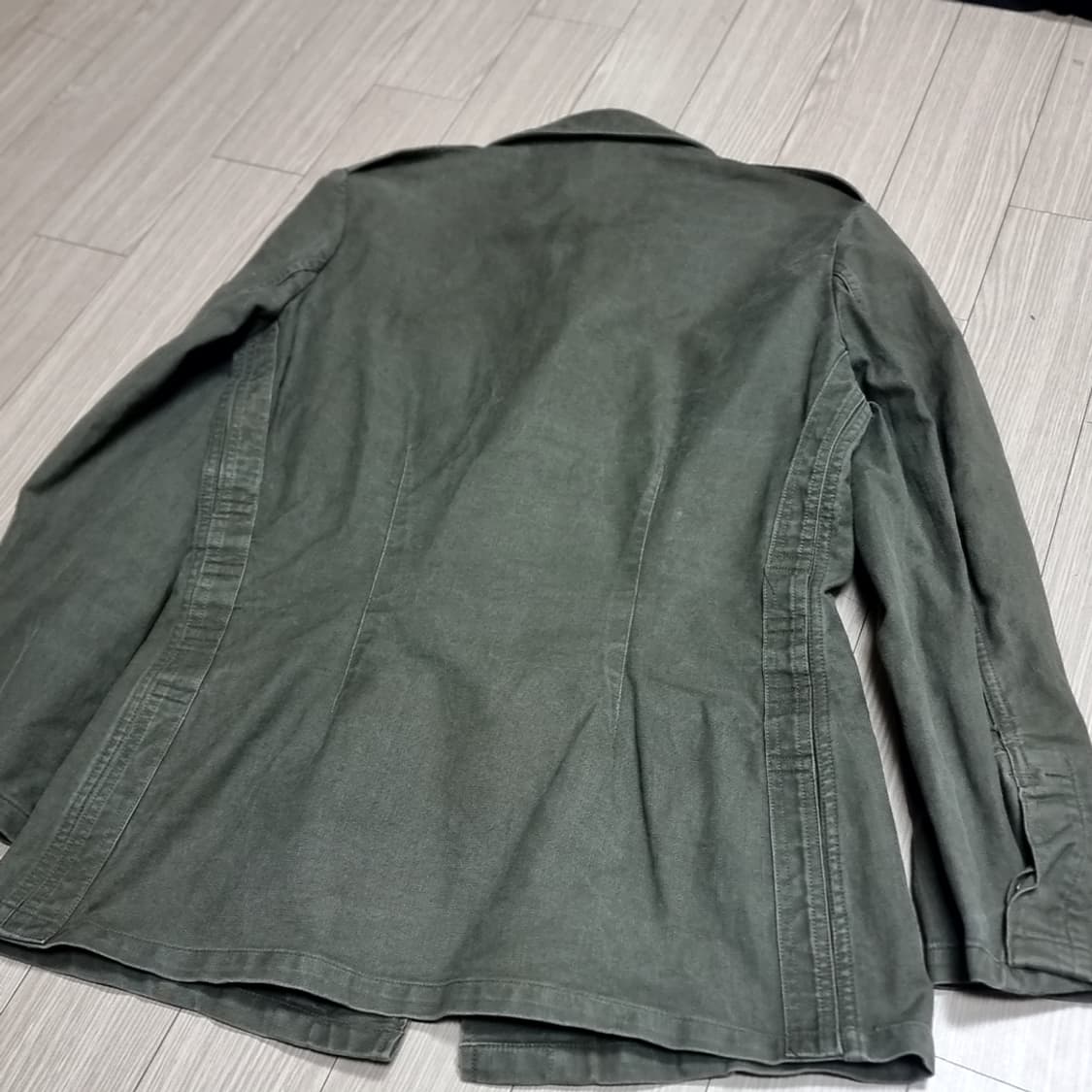 독일제 독일군 HBT 카키 야상 남방 셔츠형 자켓(95-100) 상품이미지4