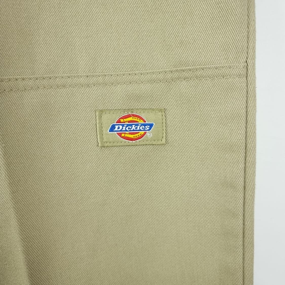 [디키즈] 로고 패치 더블니 와이드 워크 팬츠 베이지 M20064 상품이미지8