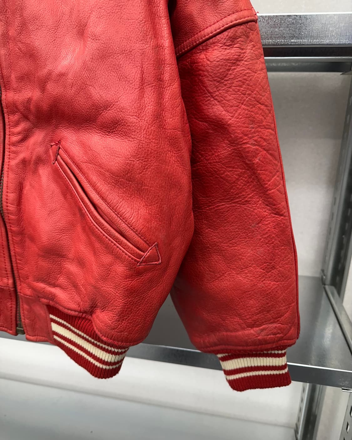 (XS)90'S 아비렉스 레더자켓-M1591 상품이미지5