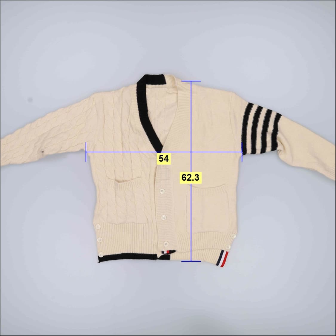F 빈티지 완장 케이블니트 가디건 0331H1 상품이미지5