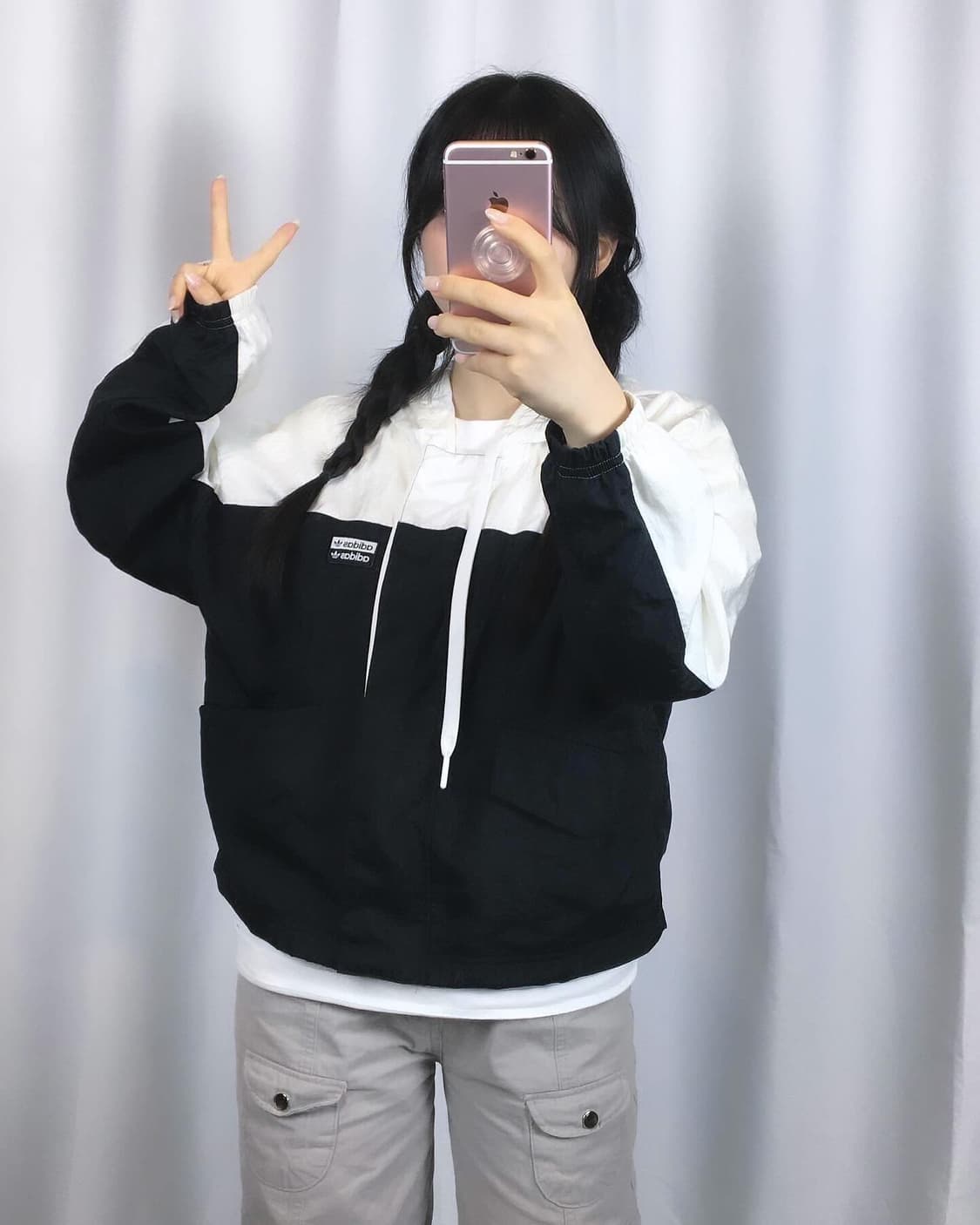 아디다스 크롭 바람막이 adidas 상품이미지3