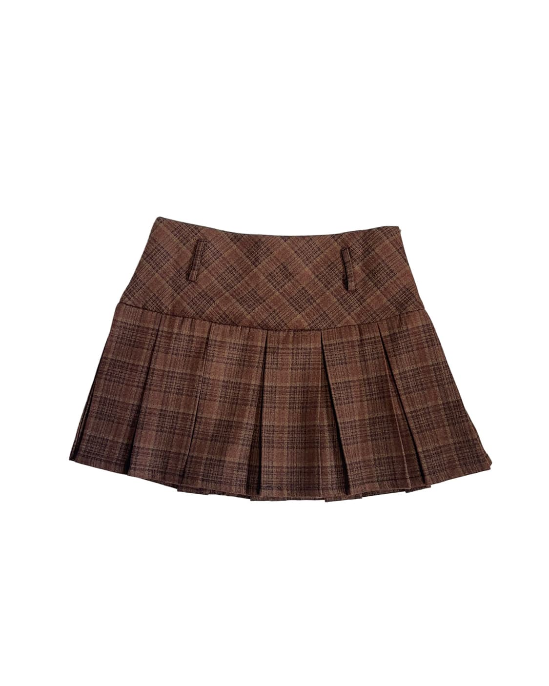 winter wool pleats mini skirt 상품이미지1
