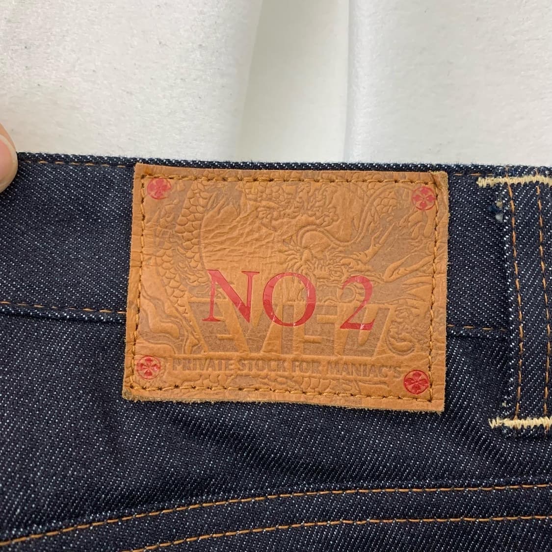 에비수 진청 아카이브 백프린팅 데님 팬츠 상품이미지6