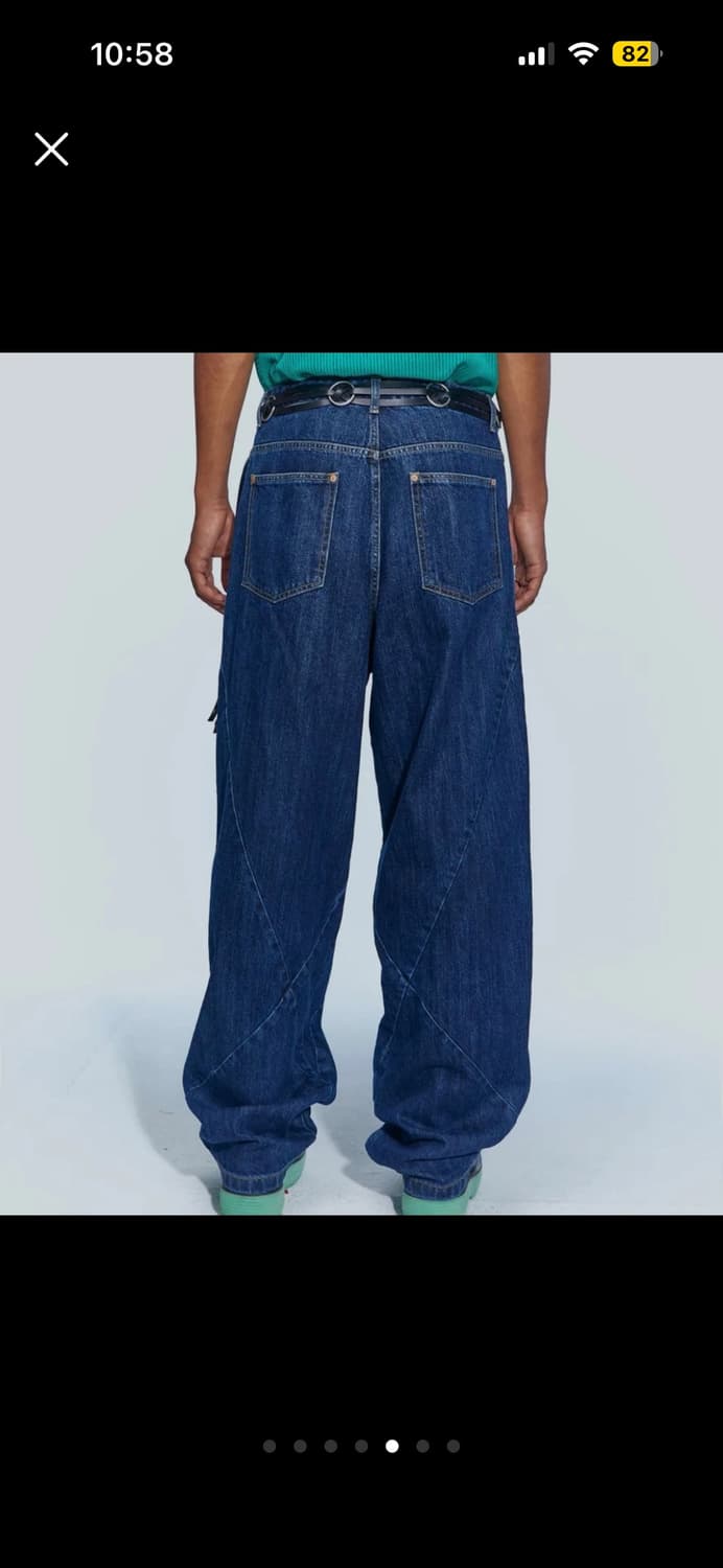 [앤더슨벨] 휴즈 보이 와이드 레그 진 (ADSB 블루 데님, 36) 상품이미지5