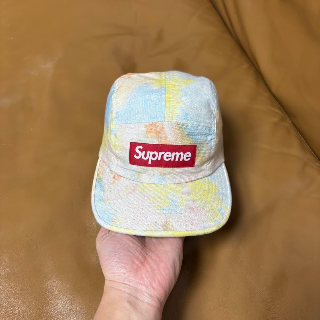 슈프림 캠프캡 모자 박스로고 멀티컬러 다이드 상품이미지2