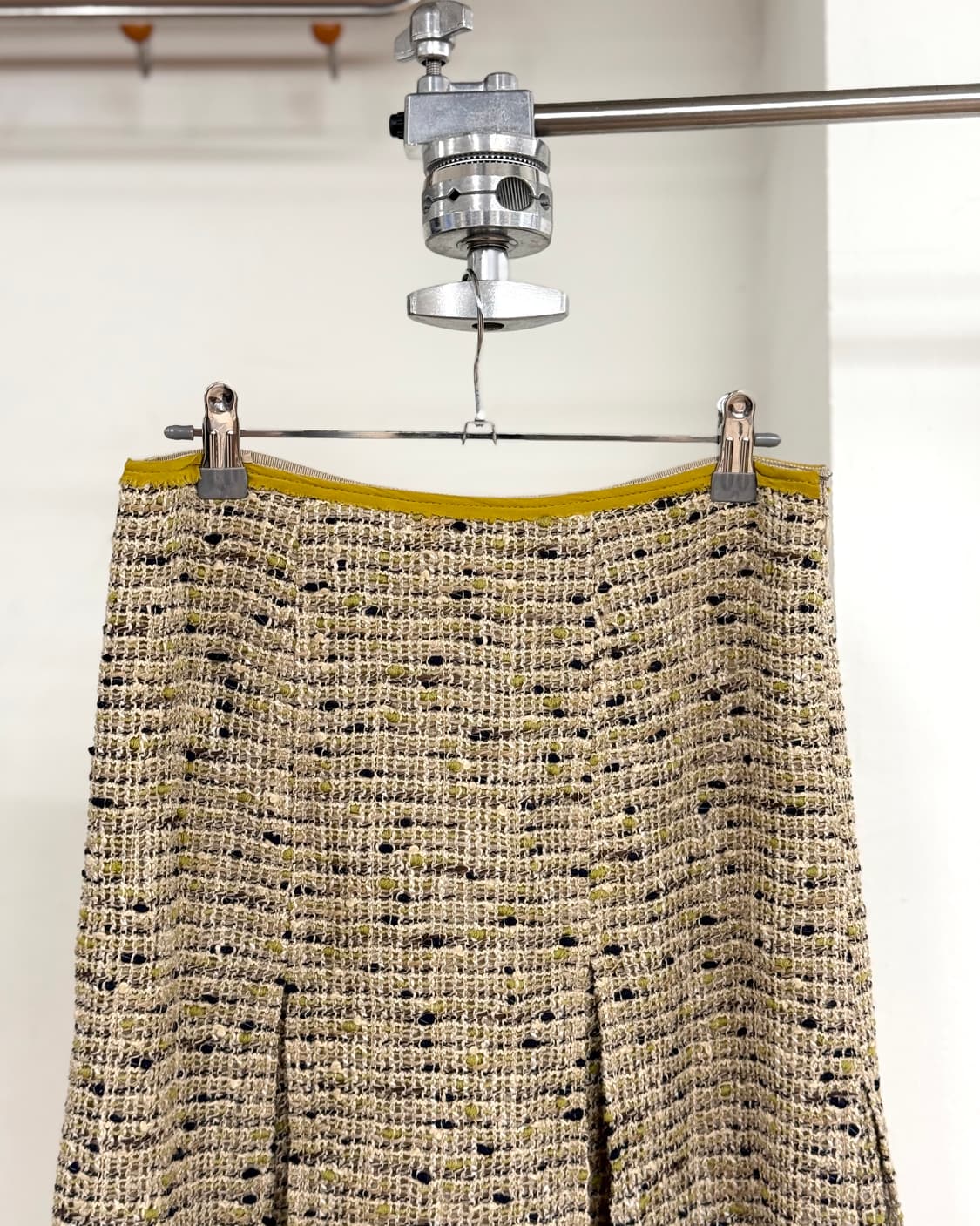 프라다 트위드 박스 플리츠 스커트 상품이미지2