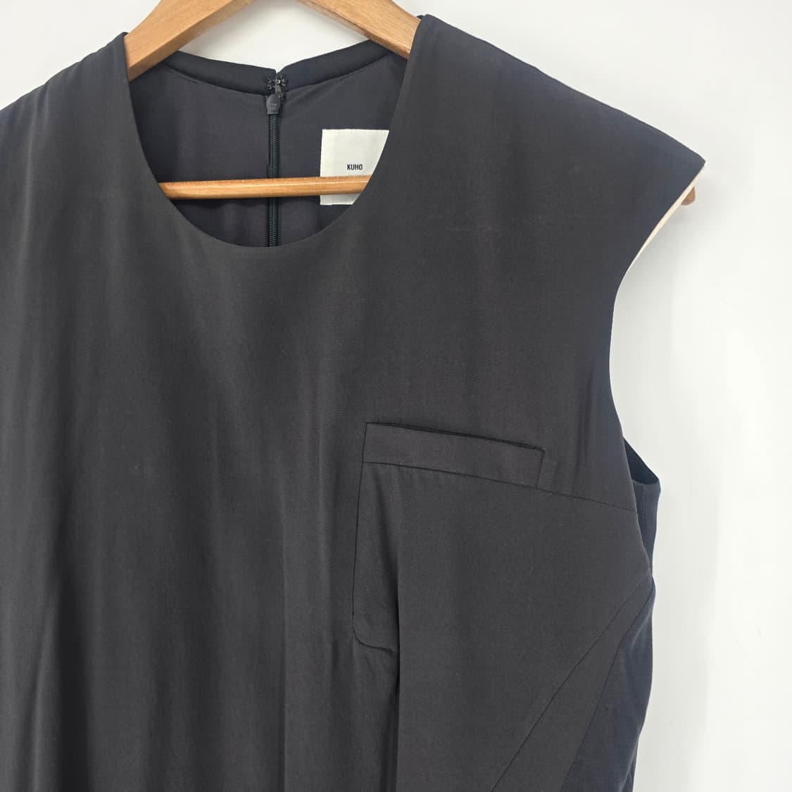 KUHO  짙은 회색 민소매 롱 블라우스 미니 원피스 S 상품이미지7