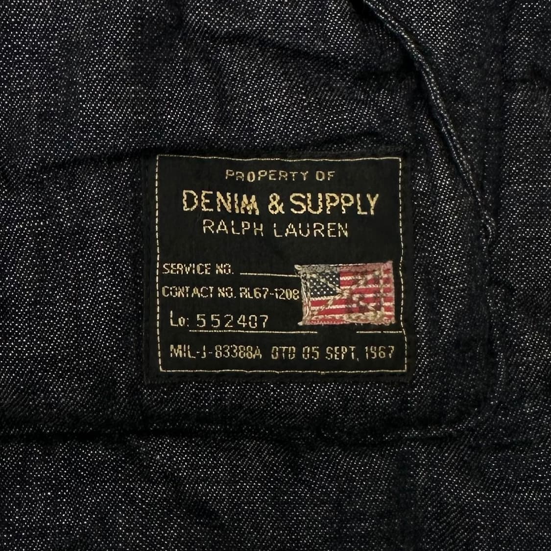 Ralph lauren usa denim down vest 상품이미지5