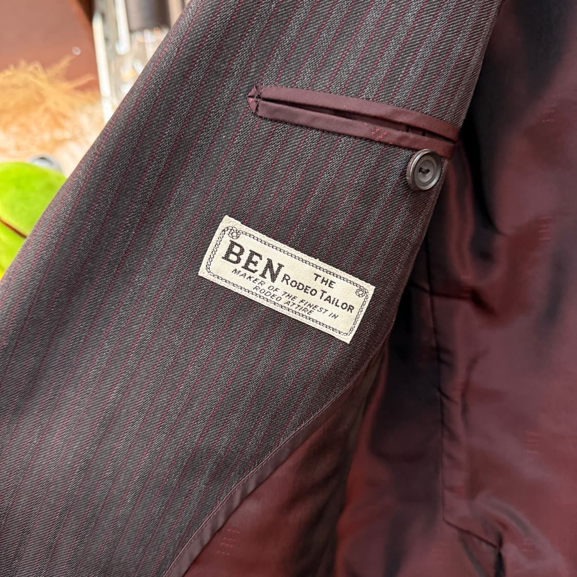 80 ~ 90S 맨즈 비기 X 벤 로데오 콜라보스트라이프 블레이저 상품이미지6