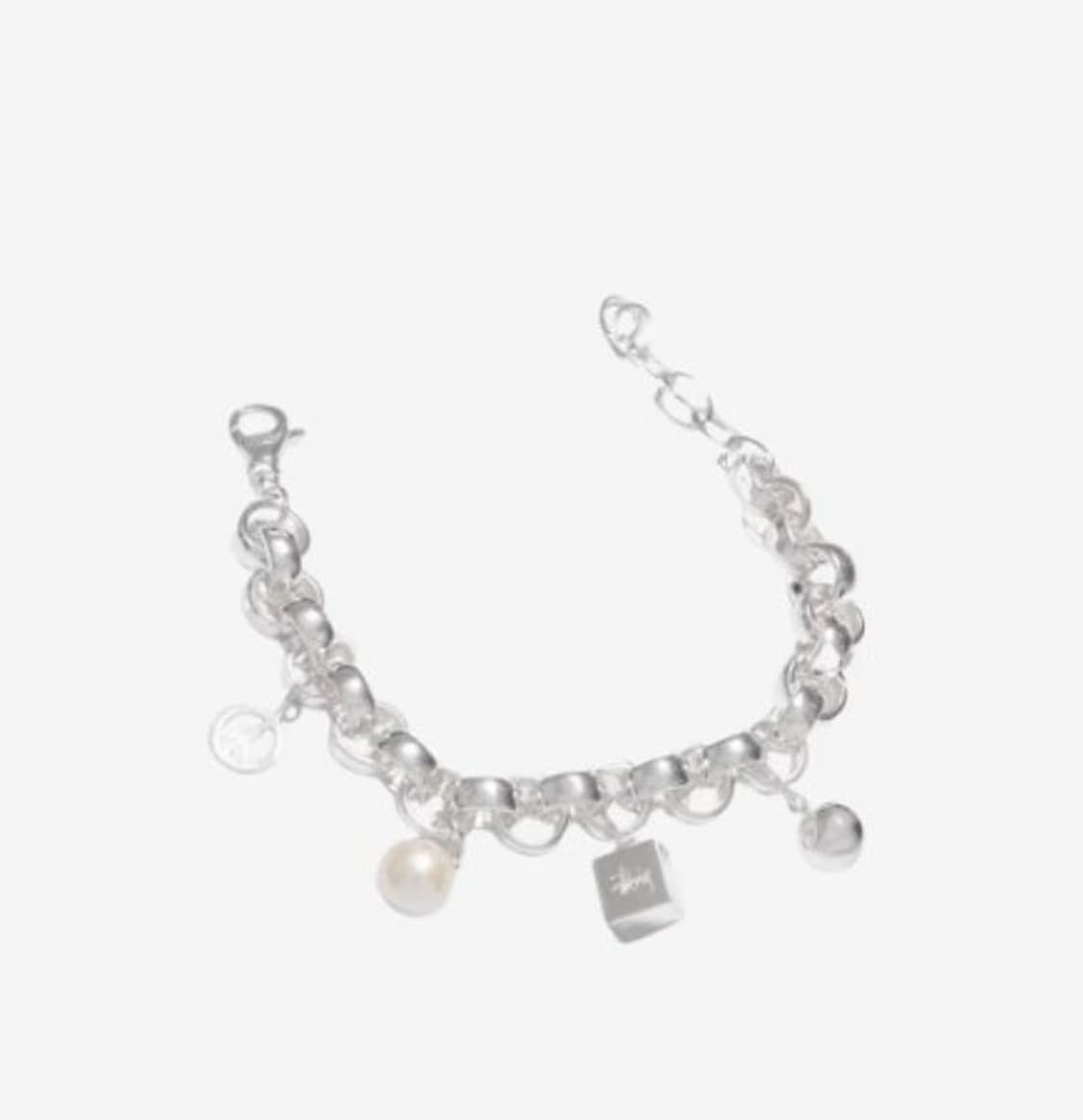 스투시 아이콘 참 브레이슬릿 스털링 실버 상품이미지4
