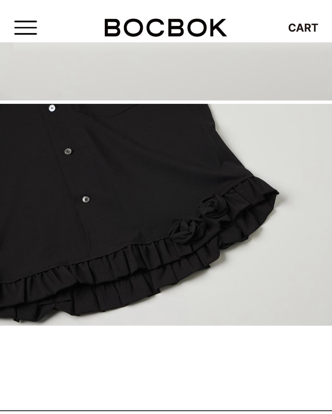 복복 ROSE MOMMY SHIRT (BLACK) 상품이미지4